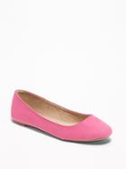 Old Navy Womens Sueded Ballet Flats For Women Deep Fuschia Size 10