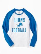 Old Navy Nfl Team Raglan Sleeve Tee For Men - Lions