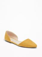 Old Navy Womens Sueded D';orsay Flats For Women Mustard Size 10
