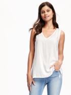 Old Navy Shirred Back Blouse For Women - Whipped Cream