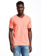 Old Navy Soft Washed V Neck Tee For Men - Finding Neon