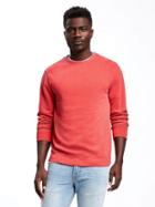 Old Navy Garment Dyed Fleece Sweatshirt For Men - Brick Yard