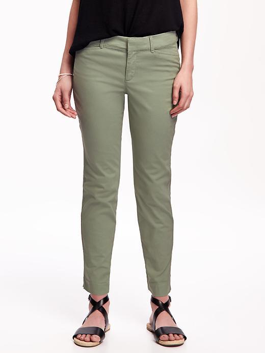 Old Navy Pixie Chinos For Women - Cool Sage Green