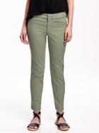Old Navy Pixie Chinos For Women - Cool Sage Green