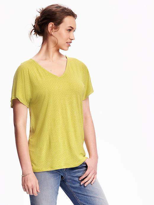 Old Navy Relaxed Tulip Sleeve Top For Women - Yellow Floral