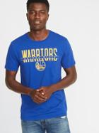 Old Navy Mens Nba Team Graphic Tee For Men Warriors Size M