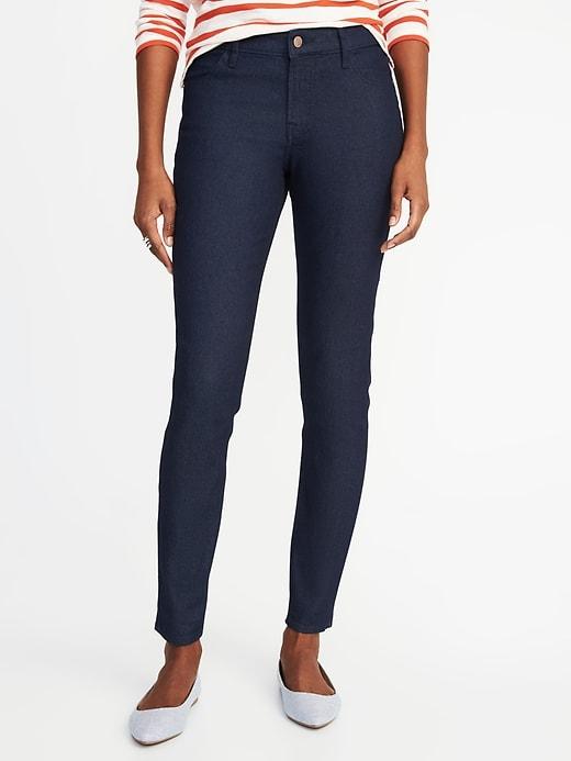 Old Navy Womens Mid-rise Super Skinny Jeans For Women Rinse Size 14