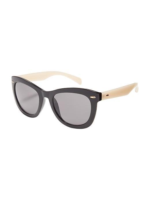 Old Navy Womens Retro-square Sunglasses For Women Black Size One Size