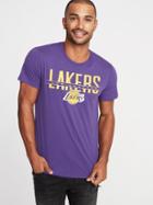 Old Navy Mens Nba Team Graphic Tee For Men Lakers Size S