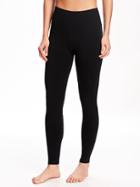 Old Navy Go Dry Convertible Fitted Yoga Pants For Women - Black