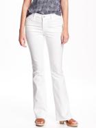 Old Navy Mid Rise Flared Jeans For Women - Bright White