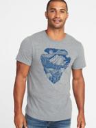 Old Navy Mens Graphic Soft-washed Tee For Men Arrowhead Campground Size M