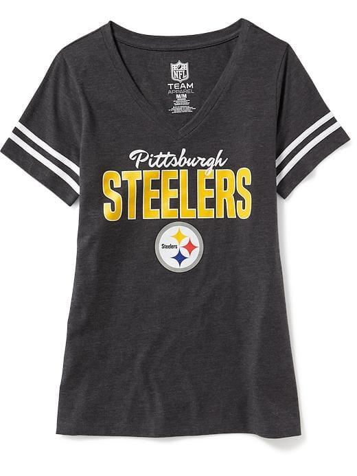Old Navy Womens Nfl Team V-neck Tee For Women Steelers Size Xs
