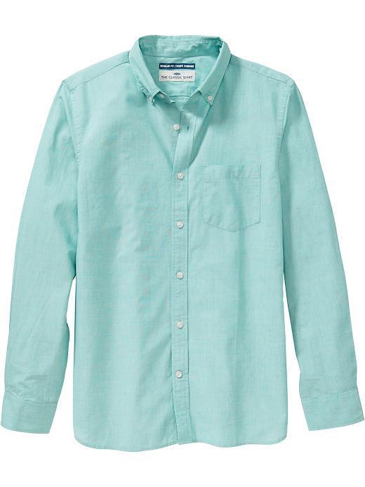 Mens Classic Regular Fit Shirts Size Xxl Big - Ideal Teal