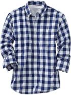 Old Navy Mens Everyday Classic Slim Fit Shirts - Blue It Off