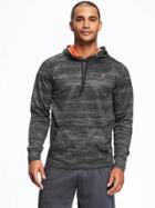 Old Navy Go Dry Cool Graphic Fleece Hoodie For Men - Graphite Heather