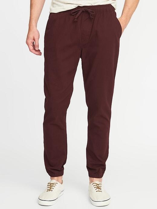 Old Navy Mens Built-in Flex Twill Joggers For Men Raisin Arizona Size L