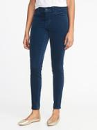 Old Navy Womens Mid-rise Rockstar Super Skinny Velvet Pants Victorian Blue Size 4