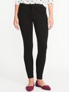 Old Navy Womens Mid-rise Built-in Sculpt Ponte-knit Pixie Ankle Pants For Women Black Size 4