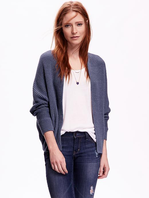 Old Navy Textured Open Front Cardigan - Indigo