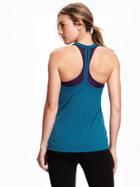 Old Navy Burnout T Strap Tank For Women - Night Swimming