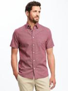 Old Navy Slim Fit Classic Shirt For Men - Beets Me