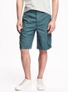 Old Navy Twill Cargo Shorts For Men 10 3/4 - Out To Sea