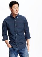 Old Navy Slim Fit Oxford Stretch Shirt For Men - Night Flight