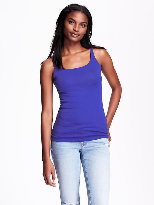 Old Navy Rib Knit Layering Tank Size L Tall - Ultra Violet