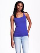 Old Navy Rib Knit Layering Tank Size L Tall - Ultra Violet