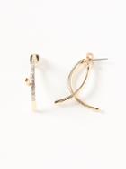 Old Navy Pave Drop Earrings For Women - Gold