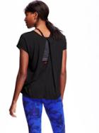 Old Navy Active Cut Out Top For Women - Black