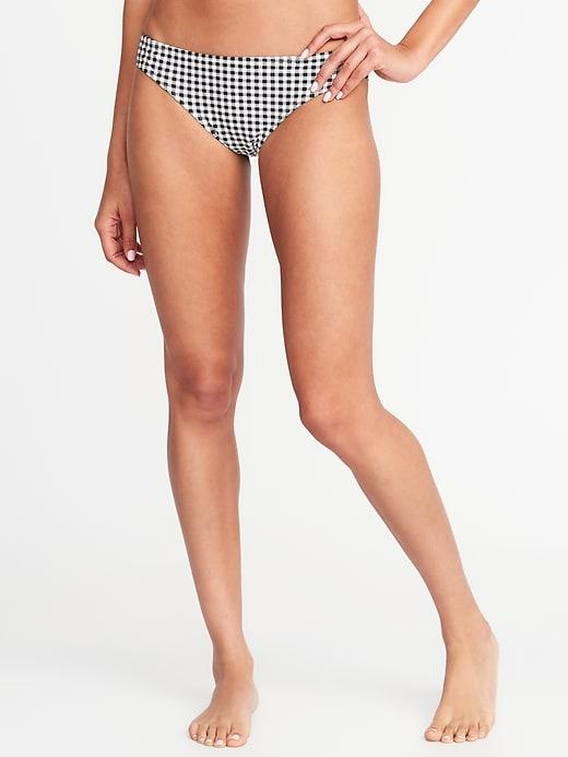 Old Navy Womens Swim Bikini Bottoms For Women Gingham Size Xxl