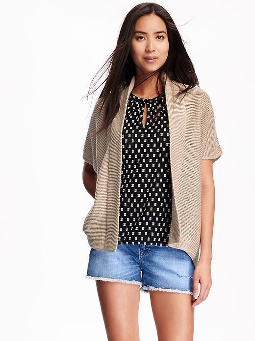 Old Navy Texured Open Front Cardi For Women - Line In The Sand