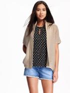 Old Navy Texured Open Front Cardi For Women - Line In The Sand