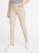 Old Navy Womens High-rise Secret-slim Pockets Pop-color Rockstar Super Skinny Jeans For Women Upper Crust Size 10
