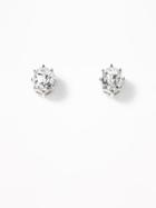 Old Navy Womens Crystal-stud Earrings For Women Clear Size One Size