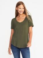 Old Navy Womens Luxe Curved-hem Tee For Women About Thyme Size S