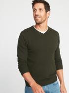 Old Navy Mens V-neck Sweater For Men Olive Heather Size Xxl