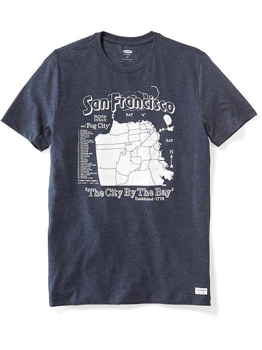 Old Navy San Francisco Graphic Tee For Men - Ink Blue