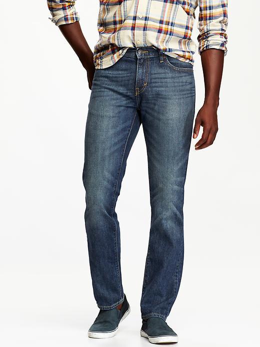 Old Navy Mens Slim Fit Jeans Size 36 W (32l) - Medium Wash