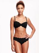 Old Navy Jacquard Bandeau Bikini Top For Women - Ebony