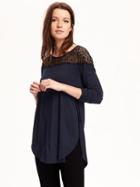Old Navy Relaxed Tulip Hem Lace Top - In The Navy