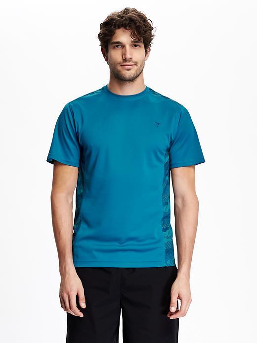 Old Navy Mens Mesh Panel Tee - Delta Hand