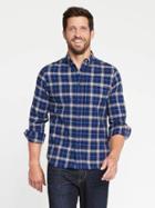 Old Navy Slim Fit Built In Flex Oxford Shirt For Men - Tarmac