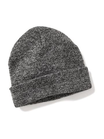 Old Navy Cuffed Marled Beanie For Men - Grey Marl