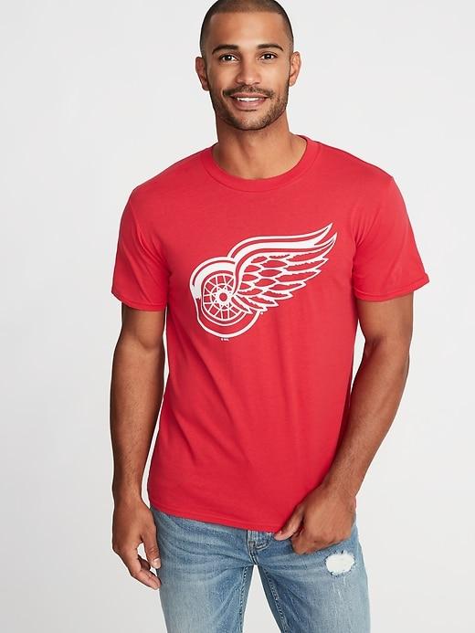 Old Navy Mens Nhl Team Graphic Tee For Men Detroit Red Wings Size M