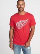 Old Navy Mens Nhl Team Graphic Tee For Men Detroit Red Wings Size M