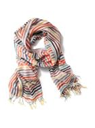 Old Navy Printed Linear Scarf For Women - Multi Stripe