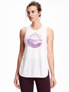 Old Navy Go Dry Performance Muscle Tank For Women - Swirl Print